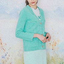 럭스네트웍스 여성용 가브리엘 눈꽃 니트 자켓 JH3S801W