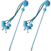 솔룸 고양이 낚싯대, 블루, 2개