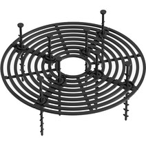 MA 라운드 화분 가리개 블랙 지름 19cm, 1개