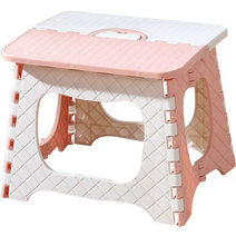 블루포그 접이식 휴대용 미니 의자 스툴, 01 미디엄 핑크