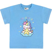 키즈크루 아동용 굿나잇 반팔 티셔츠