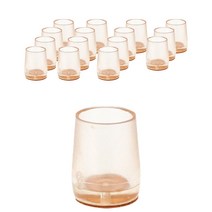 체어서퍼 얇은의자 다리용 소음방지 바닥 스크래치 방지 원형 펠트 패드 M, 투명, 16개