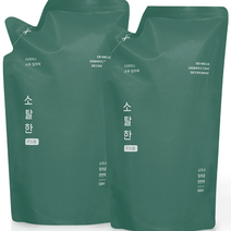 디어커스 소탈한 소독 탈취제 리필 그리너리향, 500ml, 2개