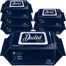 데일드 물걸레 청소포 35p, 6팩