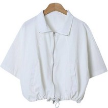 르나떼 나일론 포켓 반팔 밑단 스트링 집업 cpjk4859k33