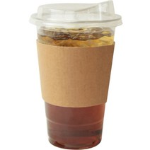 아이엔피 PET 아이스컵 바디 지름 98mm 600ml + 드링킹리드 + 홀더 세트, 50세트