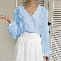여성용 라라온 소르툴 카라 블라우스