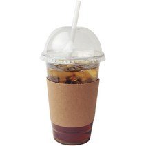 아이엔피 PET 아이스컵 바디 윗지름 92mm 480ml + 돔타공뚜껑 + 홀더 + 빨대 세트, 25세트