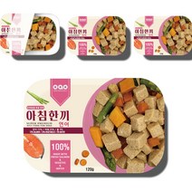 브랜드없음 전연령 오아오 강아지 전연령용 아침한끼 습식사료 습식사료/주식캔/주식파우치, 생선, 120g, 4개