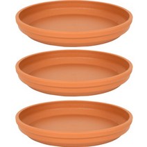 가벼운 플라스틱 토분받침 3p, 브라운