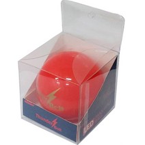 나사레 썬더볼트 LED 파크 골프공 3피스, 레드, 1개, 1개입