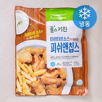풀스키친 피쉬앤칩스 600g + 타르타르 소스 80g 세트 (냉동), 1세트