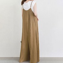 더업 그루브 빅사이즈 멜빵 와이드팬츠 점프수트