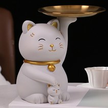 행운의 고양이 인테리어 장식품, 그레이