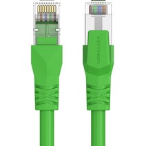 벤션 가동형 CAT6A SFTP 초고속 기가 랜선 1m, 그린, 1개