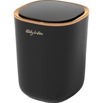 이태리인테리 자동 센서 인테리어 쓰레기통 스마트 휴지통, 블랙, 1개