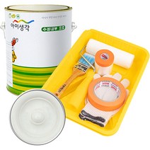 삼화페인트 아이생각 친환경 수성내부 프로 4L 페인트 도구세트, 줄리엣크림, 4000ml, 1개