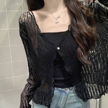 여성용 MA 썸머 심플 가디건