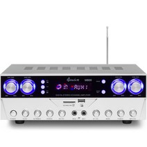 미라클엠 4채널앰프 블루투스앰프 카페 매장용 인티앰프 400W, M800, 혼합색상
