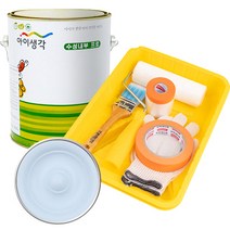 삼화페인트 아이생각 친환경 수성내부 프로 4L 도구세트, 베이비블루, 4000ml, 1개