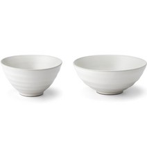 광주요 담시리즈 1인 공기대접 세트, 담백색, 밥공기 + 국공기