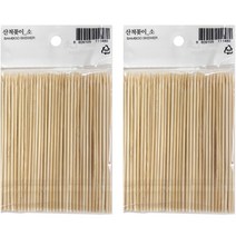 대나무 산적꼬지 소형 12cm, 2개, 100개입