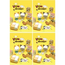 핑크풋 4000 냥냥이 페이퍼토이 만들기 세트, 혼합색상, 4세트