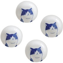 니코트 큐티네코 접시 14cm, 4개, 단품, 나비