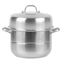 홈파워 인덕션 IH 찜기 겸용 곰솥, 32cm, 실버, 1개