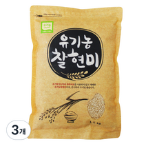 광복농산 유기농 찰현미, 1.5kg, 3개