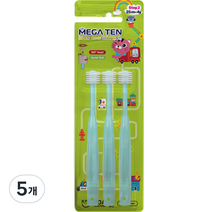 메가텐 키즈 360 유아칫솔 2단계, 민트, 3개입, 5개