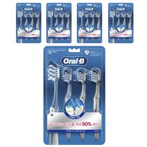 오랄비 크로스액션 35모 탁월한 세정 칫솔, 3개입, 5개