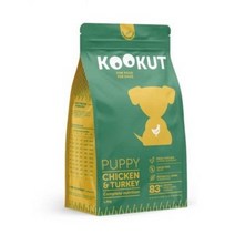 쿠쿳 퍼피 그레인프리 강아지 건식사료, 치킨 + 칠면조, 1.5kg, 1개