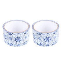 레트로 인테리어 DIY 장식 롤 테이프 15m, I 블루(비단꽃), 2개