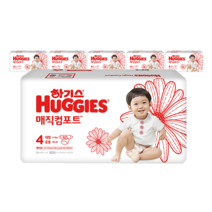 2021 신형 하기스 매직 컴포트 밴드형 기저귀 대형 4단계 (9~13kg), 300매