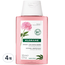 클로란 피오니 민감두피 샴푸 피오니향, 100ml, 4개