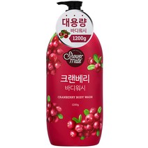 샤워메이트 크랜베리 바디워시, 1200g, 1개