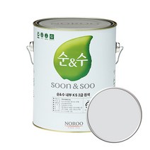 노루페인트 순앤수 KS 2급 벽지 벽면용 수성페인트 4L, 고스트그레이01 NR7161, 고스트그레이01 NR7161 x 1개200