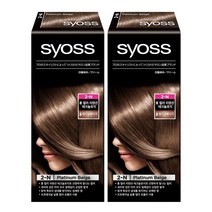 사이오스 프로페셔널 헤어컬러 새치커버, 2-N플래티넘베이지, 2개