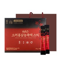 정원삼 6년근 고려홍삼 농축액 스틱 30개입 + 쇼핑백, 10g