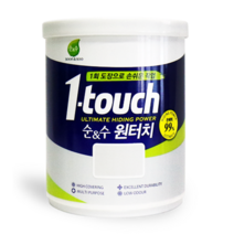 노루페인트 순&수 원터치 페인트 1L, 소프트(퓨어) 화이트