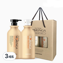 휘엔느 모링가 단백질 대용량 약산성 두피 샴푸 1L + 트리트먼트 1L 선물세트, 3세트