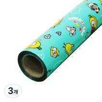 포포팬시 룰루랄라 증착롤 포장지 대, 민트, 3개