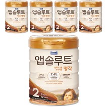 앱솔루트 명작 2FL 분유 2단계, 800g, 5개