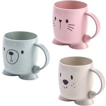 더자카 애니멀블라블라 양치컵, 3개입, 랜덤 발송