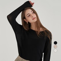 Afinar 릴렉스핏 쿨터치 보트넥 니트
