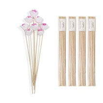 레스쁘리 미니로즈 조화 8p + 디퓨저 스틱 40p, 조화 (핑크), 스틱 (우드), 1세트