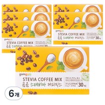 곰곰 스테비아 커피믹스, 9.5g, 30개, 6개