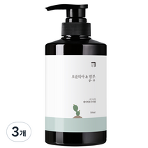 살림백서 오푼티아 & 밤부 샴푸 베이비파우더향, 500ml, 3개