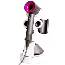 다이슨 호환 다용도 헤어 드라이기 풀메탈 거치대, 1개, 화이트스모크